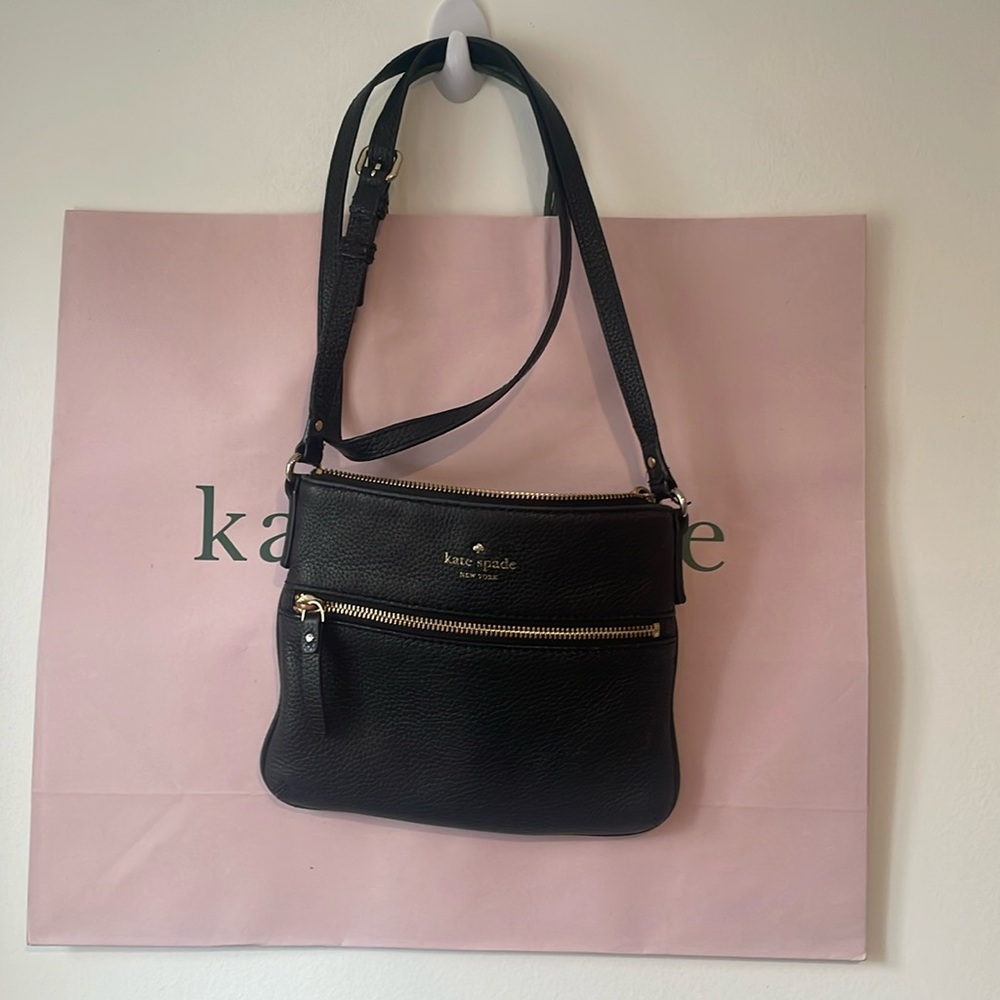 Kate Spade Black Crossbody With Shopping Bag